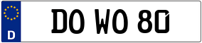 Truck License Plate